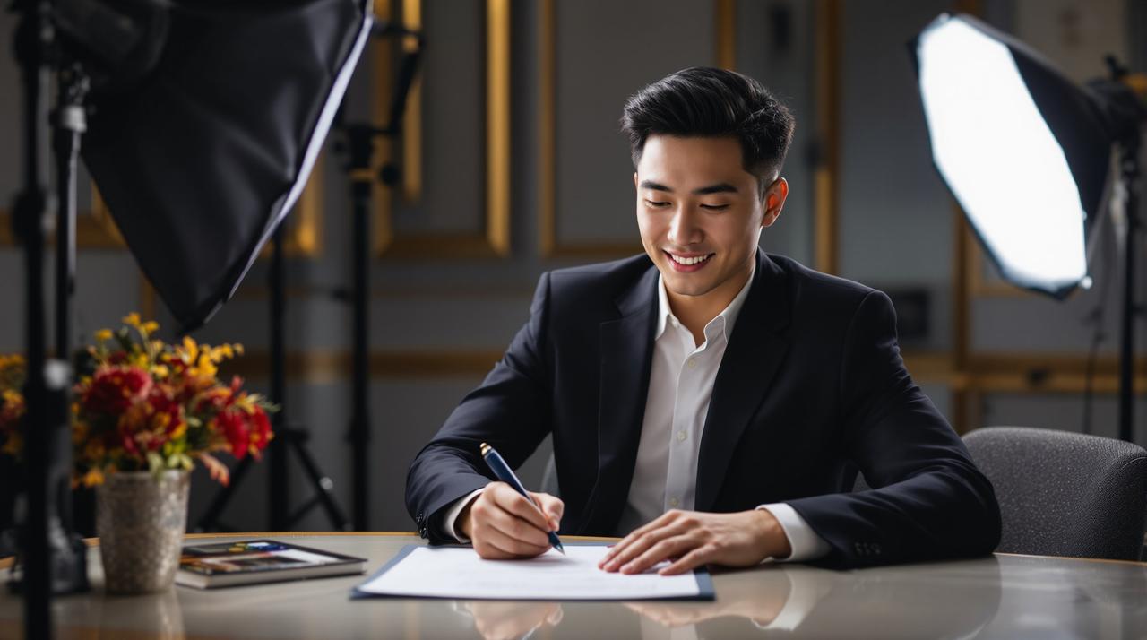 新生代演员苏晨正式签约电影理论，开启全新艺术征程